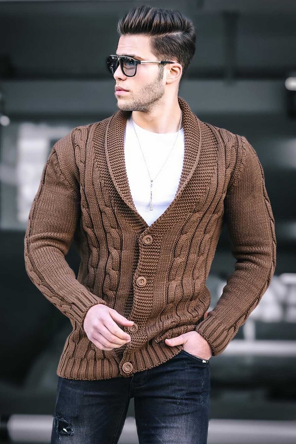 Premium Braided Cardigan