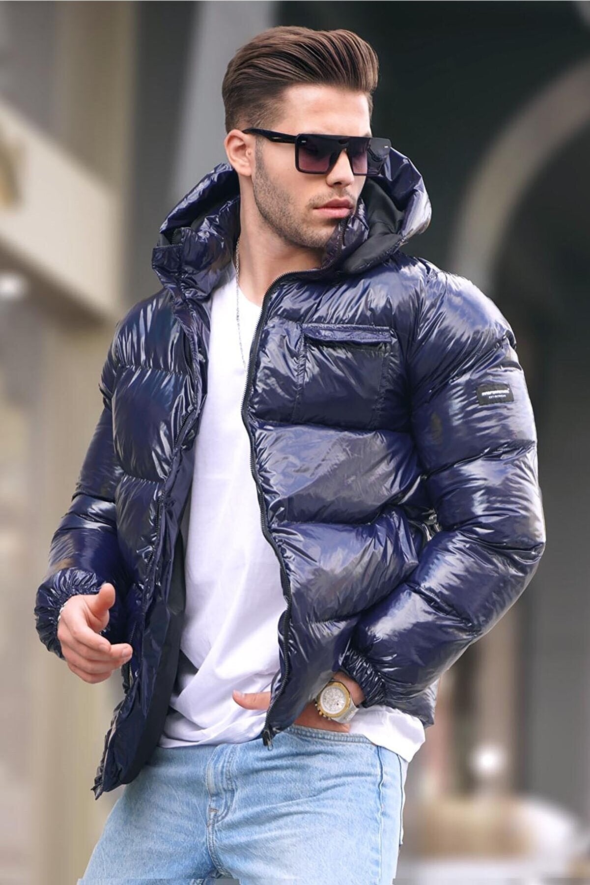 Padded Jacket with Pocket