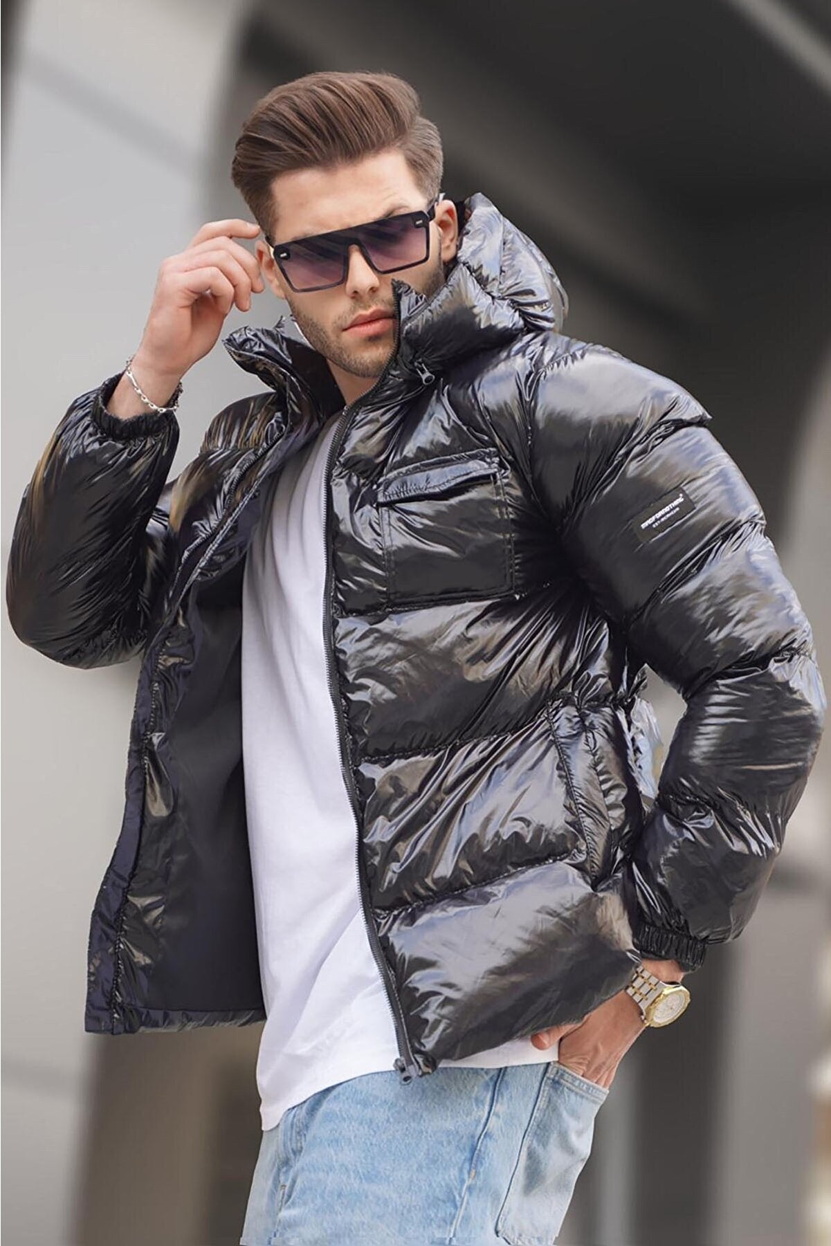 Padded Jacket with Pocket