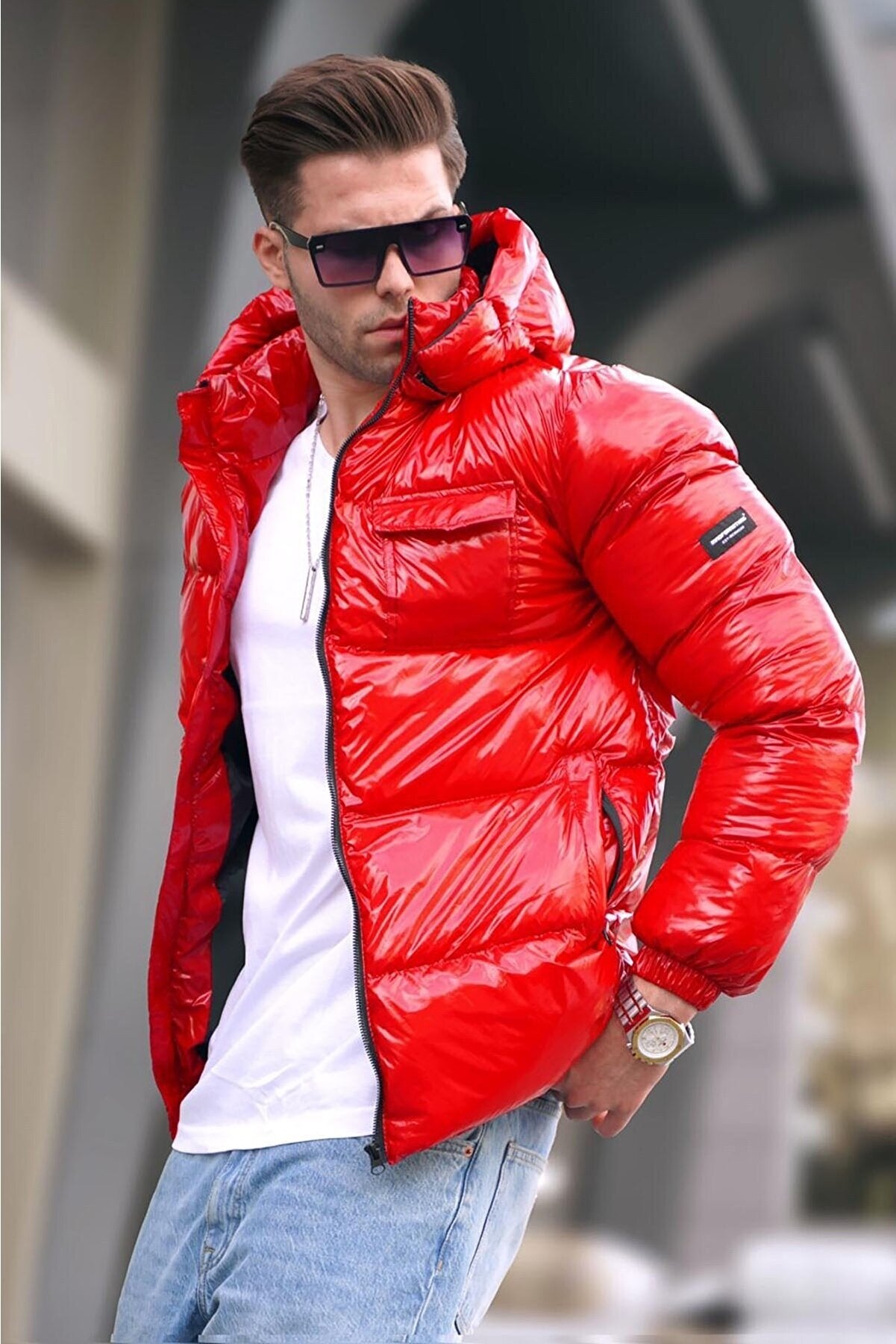 Padded Jacket with Pocket