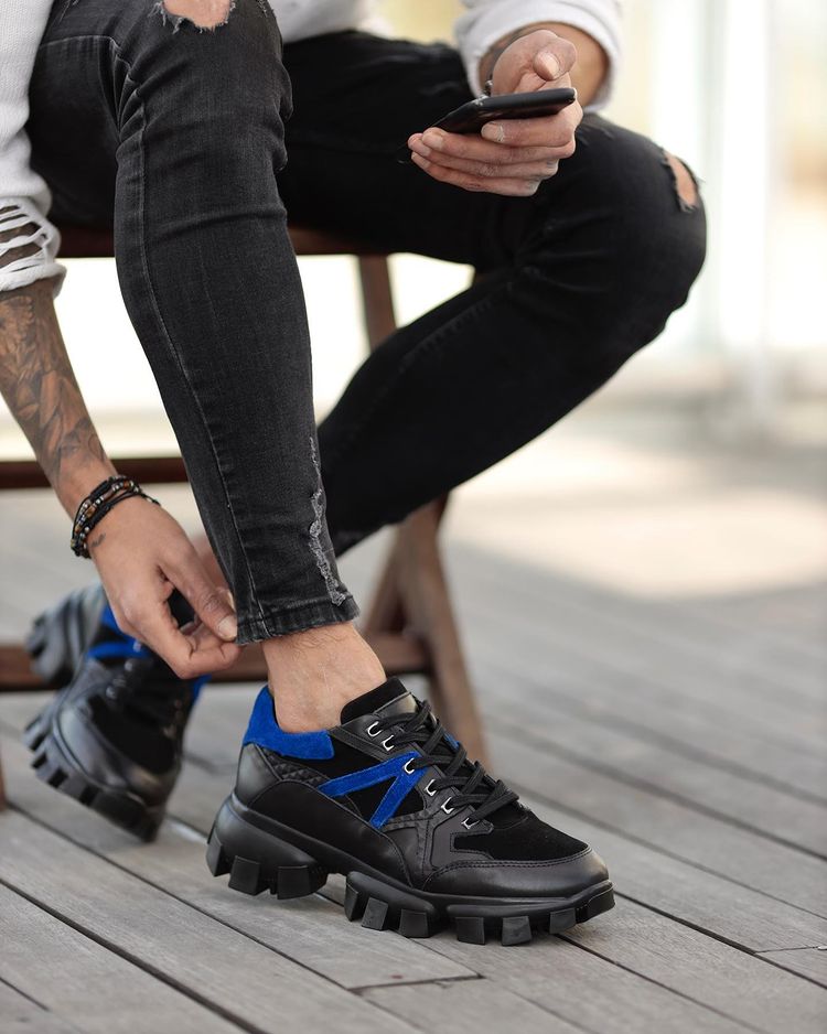 Street Style High Sole Sneakers