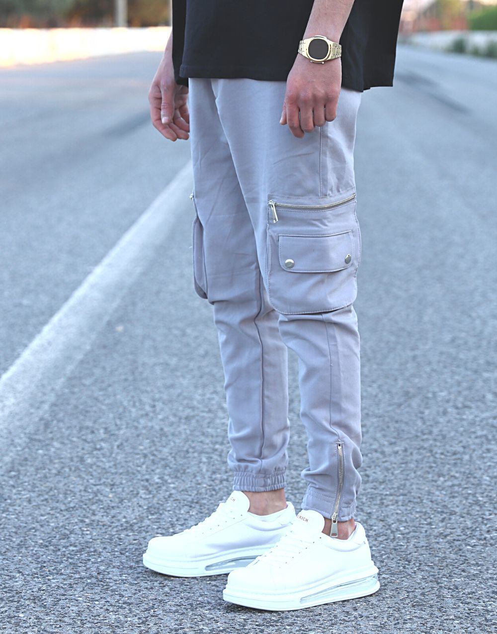 Casual Zippered Joggers