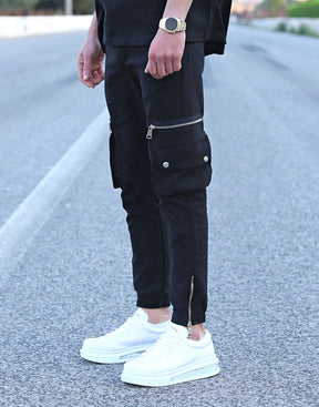 Casual Zippered Joggers