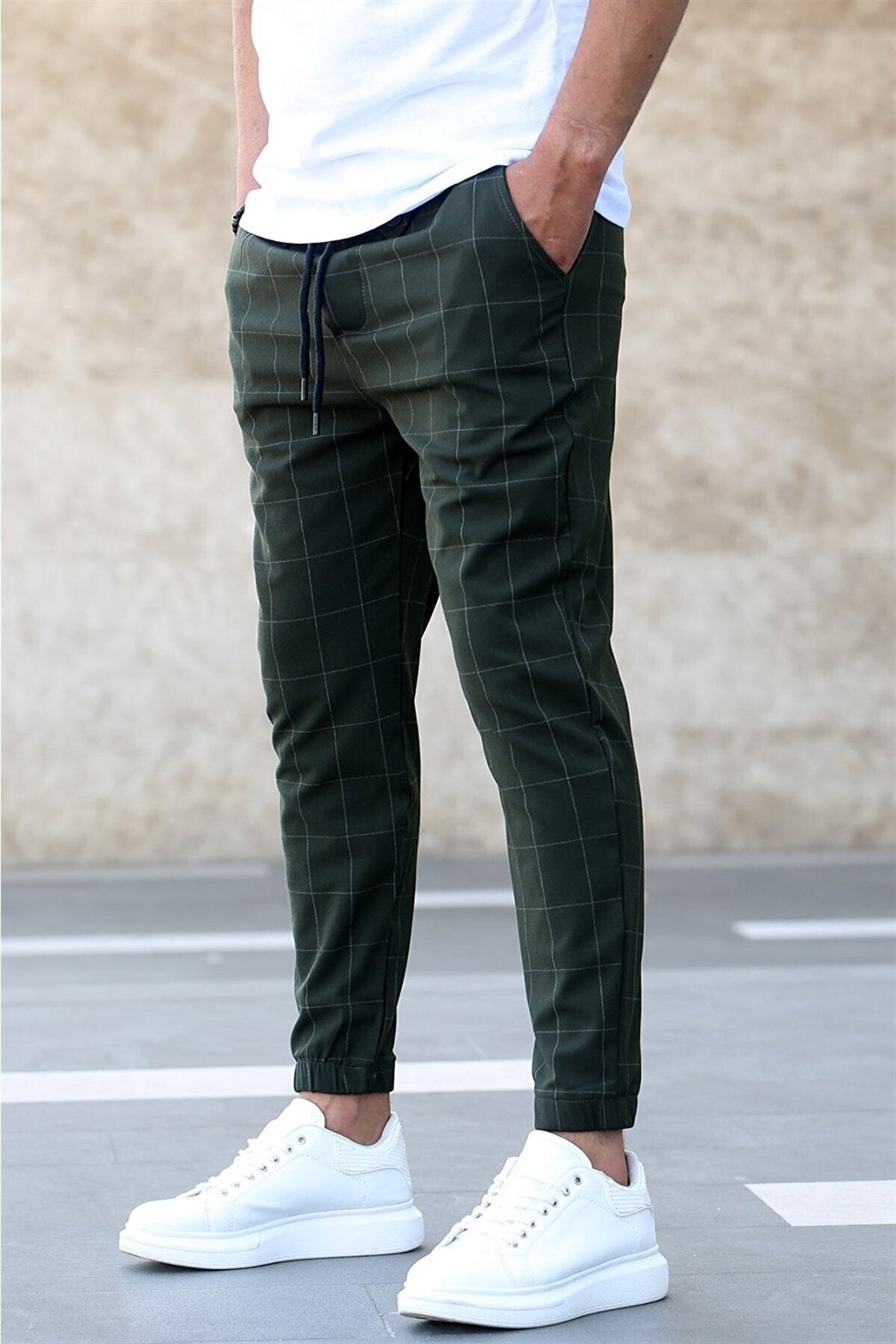 Fashion Plaid Joggers