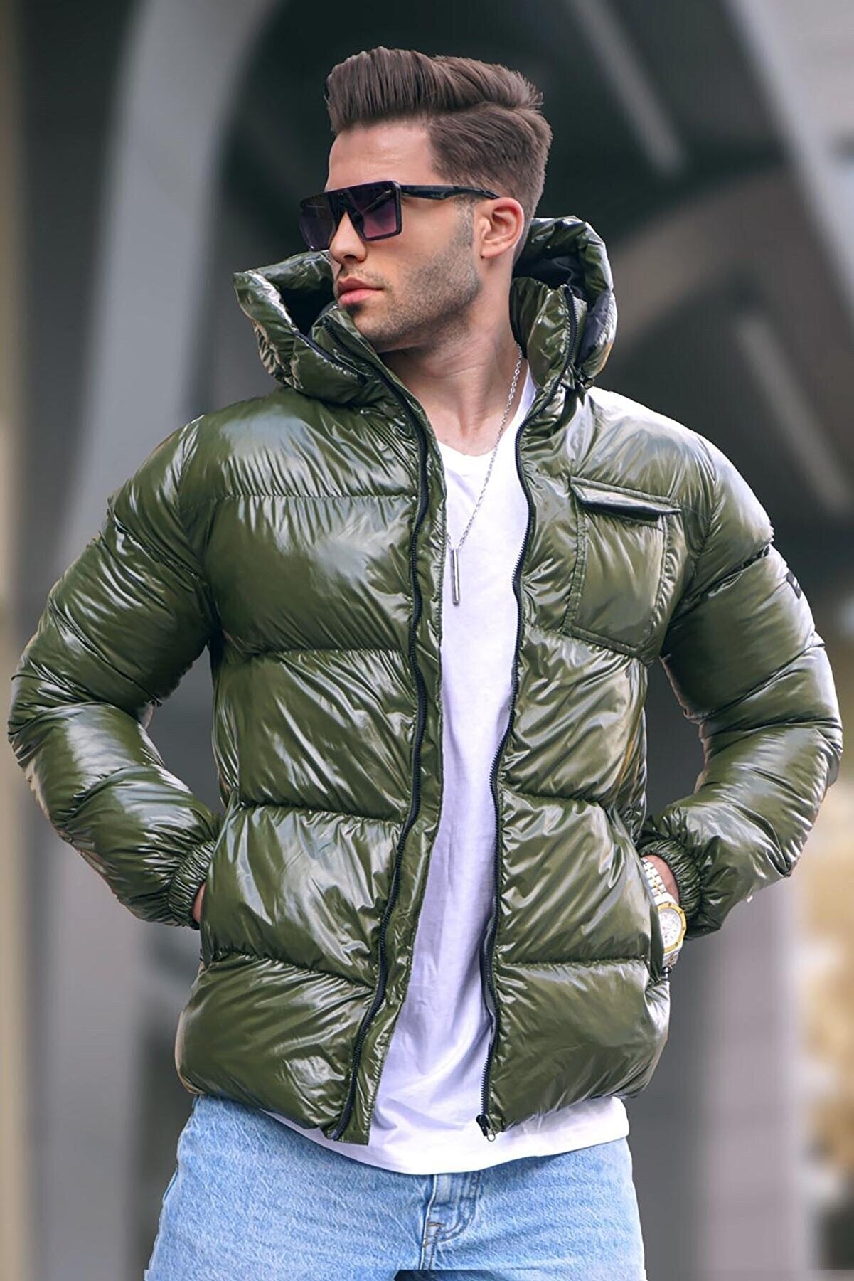 Padded Jacket with Pocket