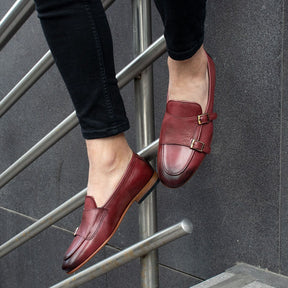 Double Monk Strap Loafers