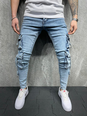 Stonewashed Cargo Jeans 4803