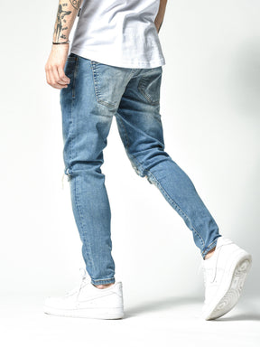 Modern Knee Ripped Jeans 4823