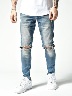 Modern Knee Ripped Jeans 4823