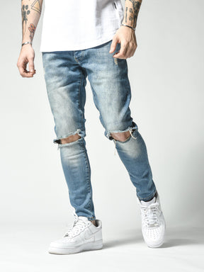 Modern Knee Ripped Jeans 4823