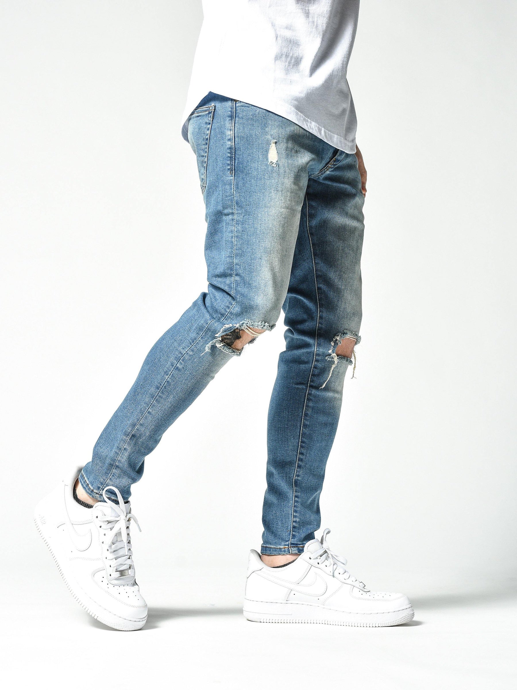 Modern Knee Ripped Jeans 4823