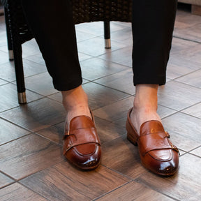 Double Monk Strap Loafers