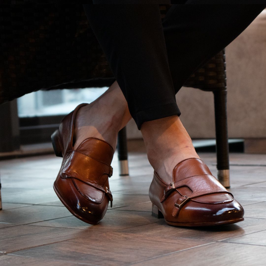 Double Monk Strap Loafers