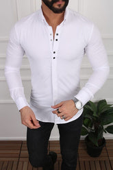 Casual Metal Buttoned Shirt