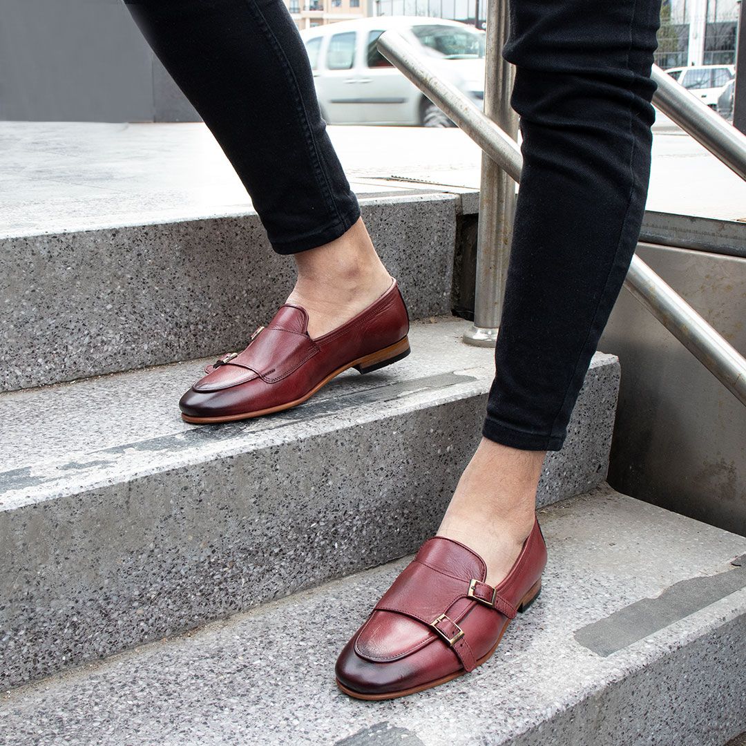 Double Monk Strap Loafers