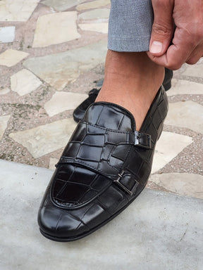 Double Monk Strap Loafers