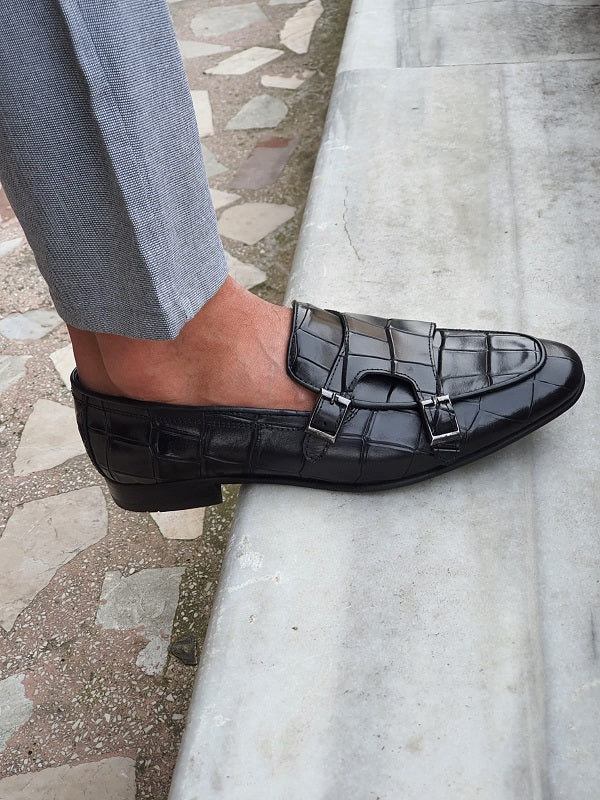 Double Monk Strap Loafers