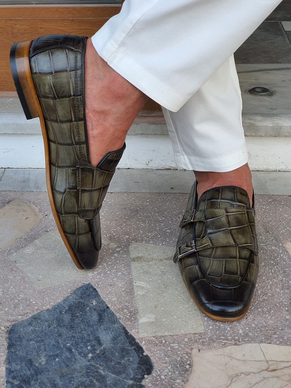 Double Monk Strap Loafers