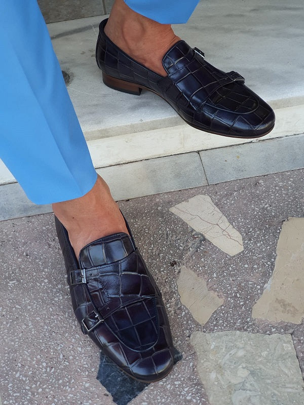 Double Monk Strap Loafers