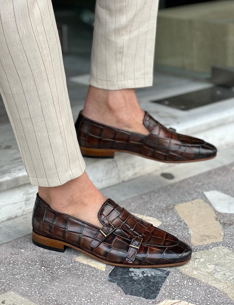 Double Monk Strap Loafers