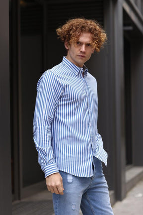 Long Sleeve Striped Shirt