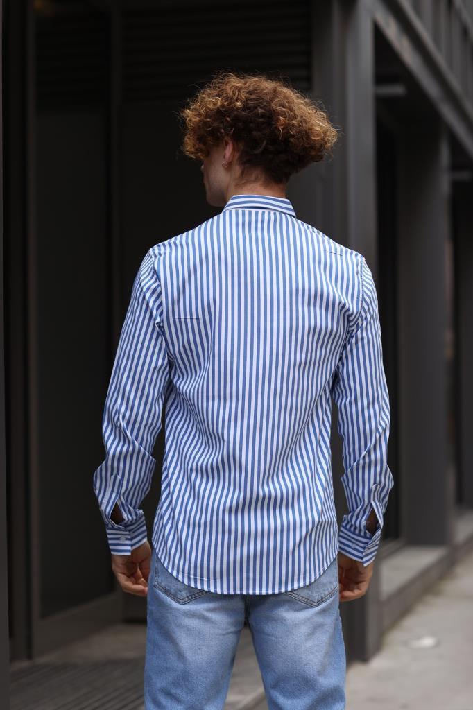 Long Sleeve Striped Shirt