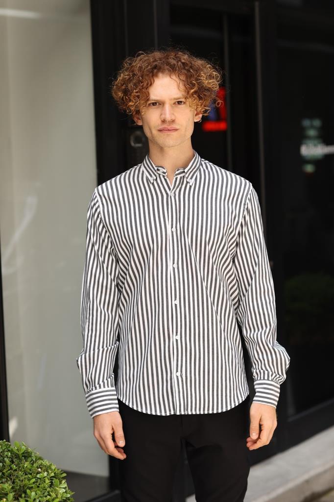 Long Sleeve Striped Shirt