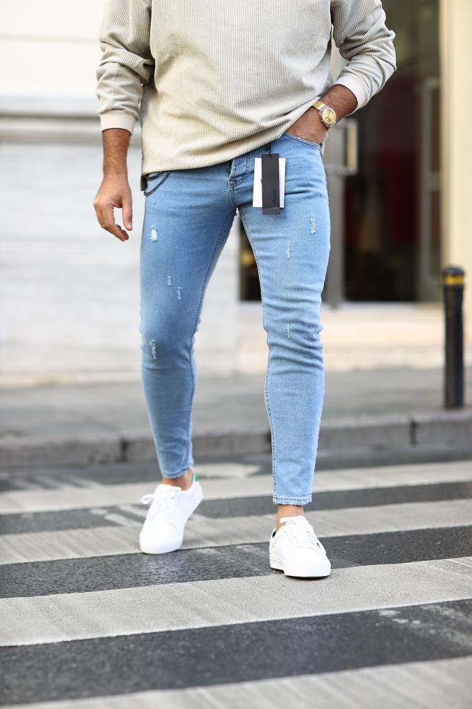 Casual Skinny Ripped Jeans