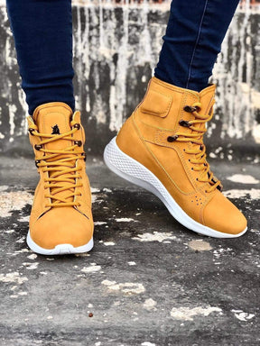 Unisex Premium Ankle  Boots - Yellow - Manchinni®