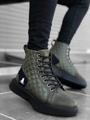 Quilted High Sole Boots - Manchinni®