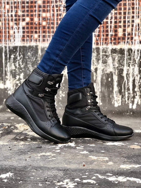 Unisex Premium Ankle  Boots - Black - Manchinni®