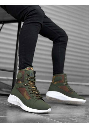 Unisex Premium Ankle  Boots - Khaki