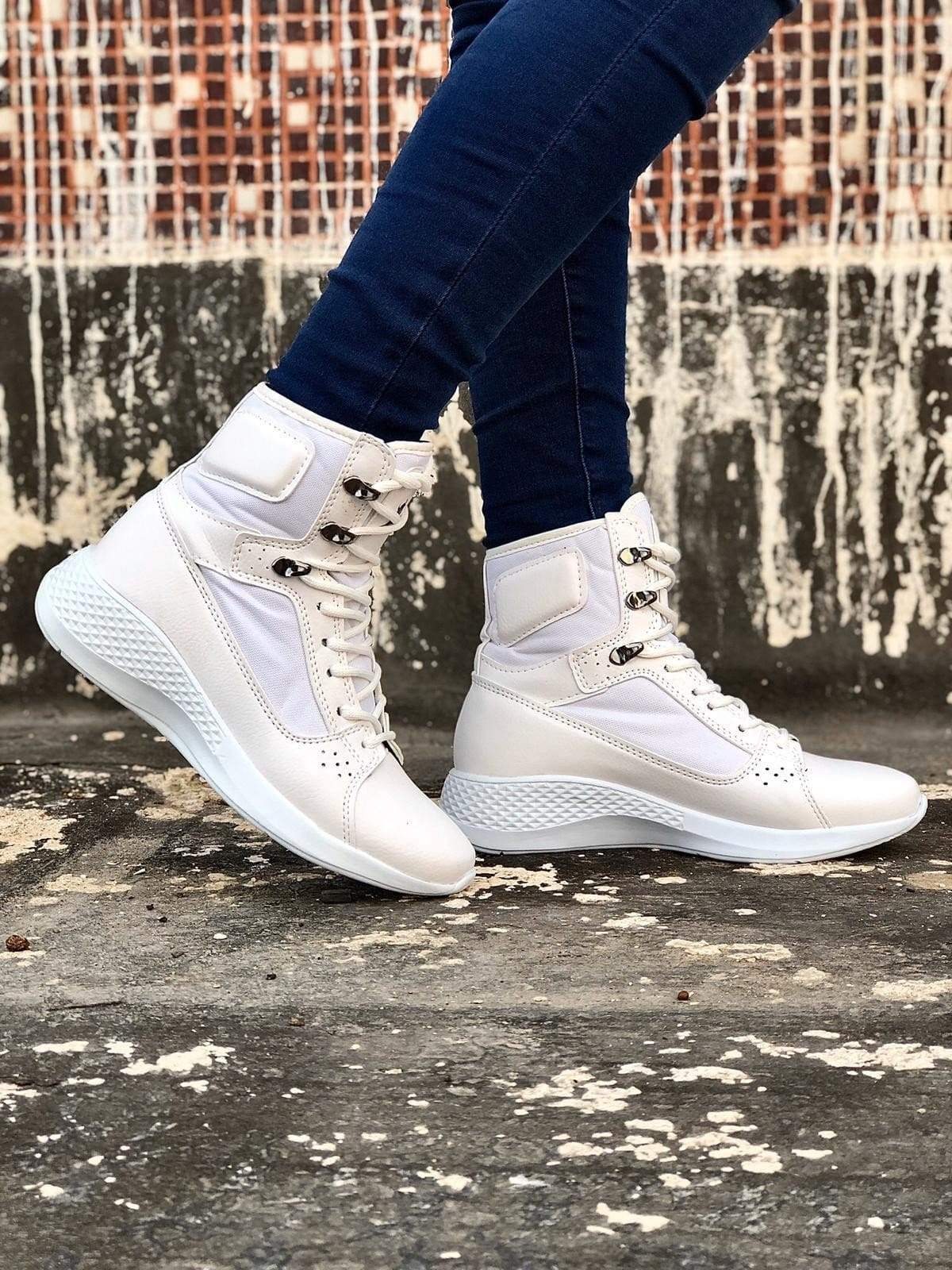 Unisex Premium Ankle  Boots - White - Manchinni®