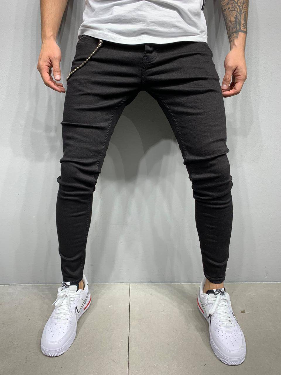 Premium Slim Fit Jeans - Black - Manchinni®