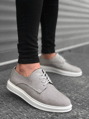 Lace-up Linen Sports Shoes