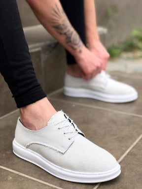 Lace-up Linen Sports Shoes