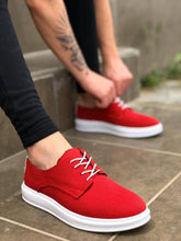 Lace-up Linen Sports Shoes