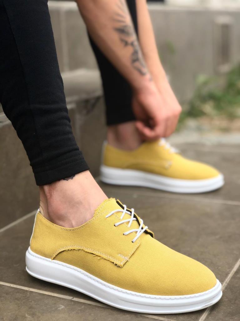 Lace-up Linen Sports Shoes