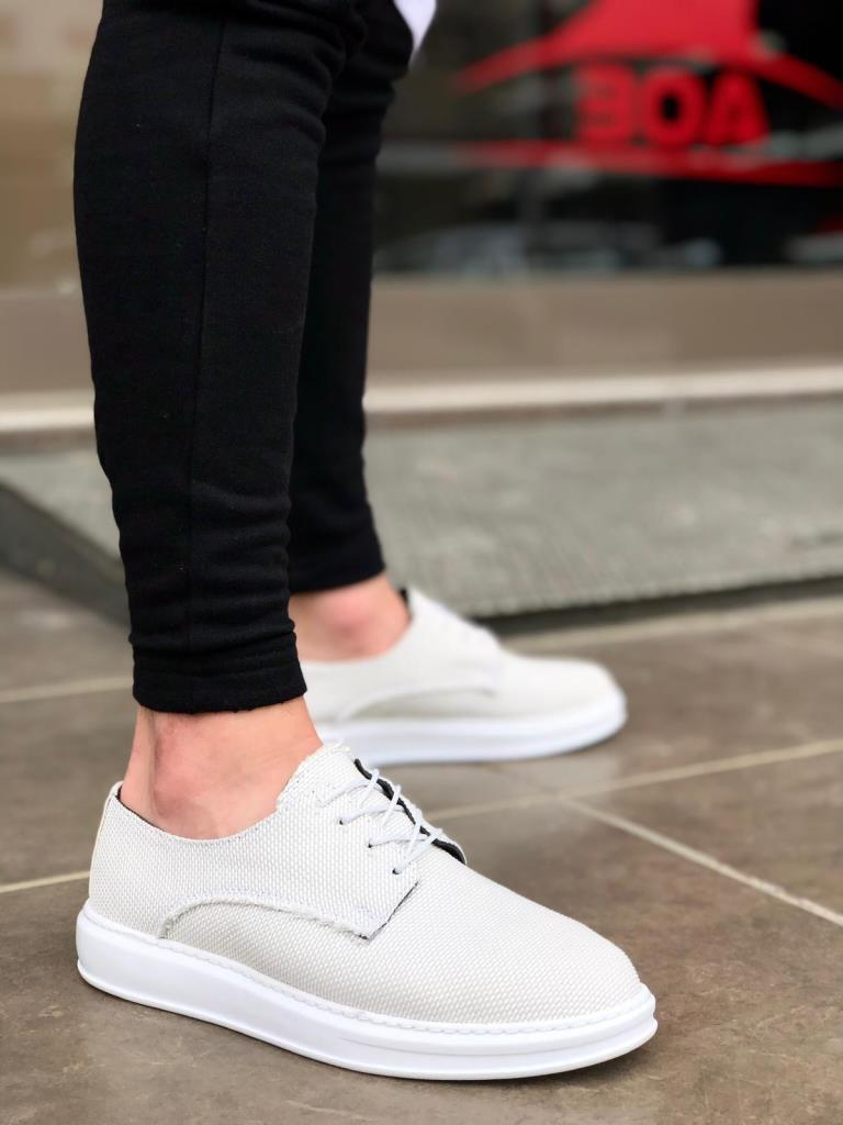 Lace-up Linen Sports Shoes