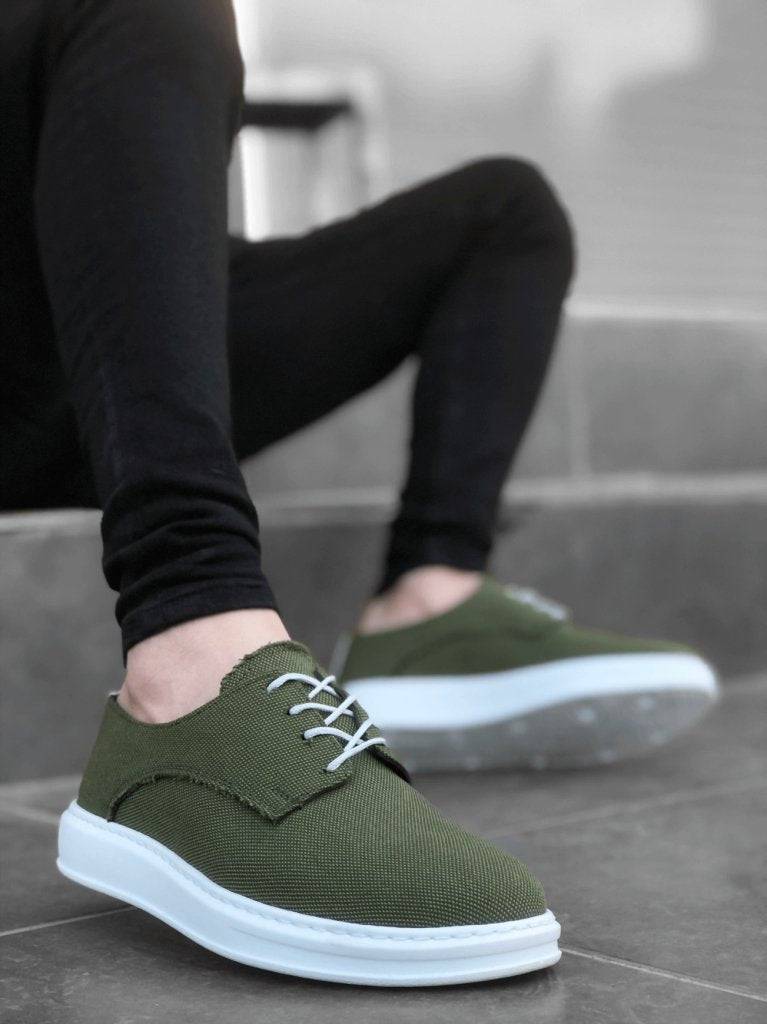 Lace-up Linen Sports Shoes