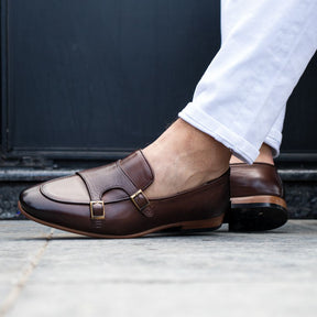 Double Monk Strap Loafers