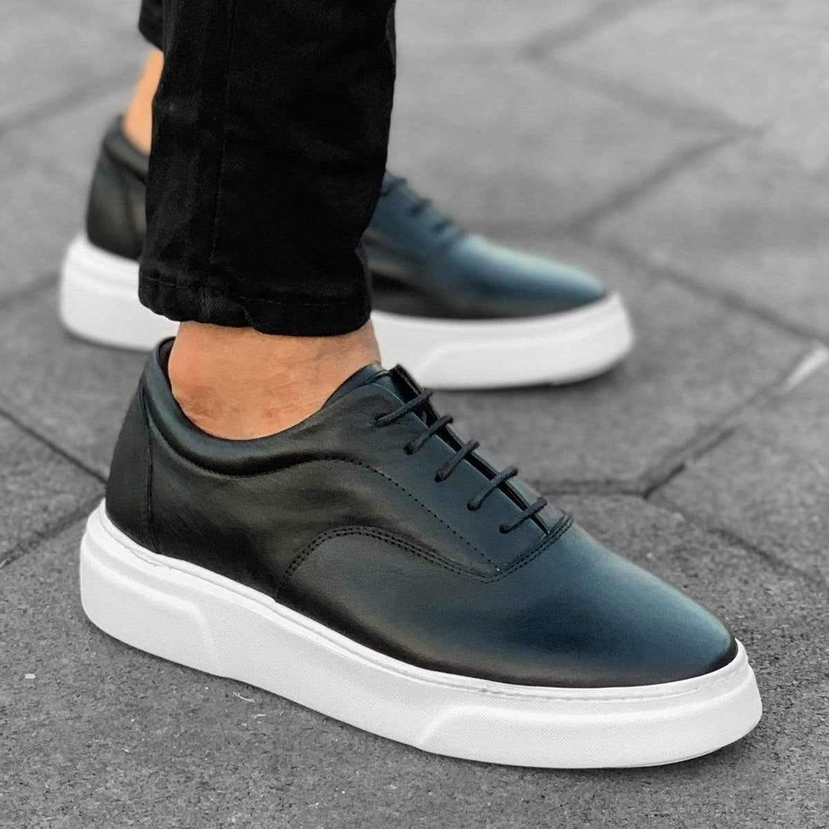 Premium Leather Casual Sneakers