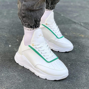 Designer Green Line Sneakers