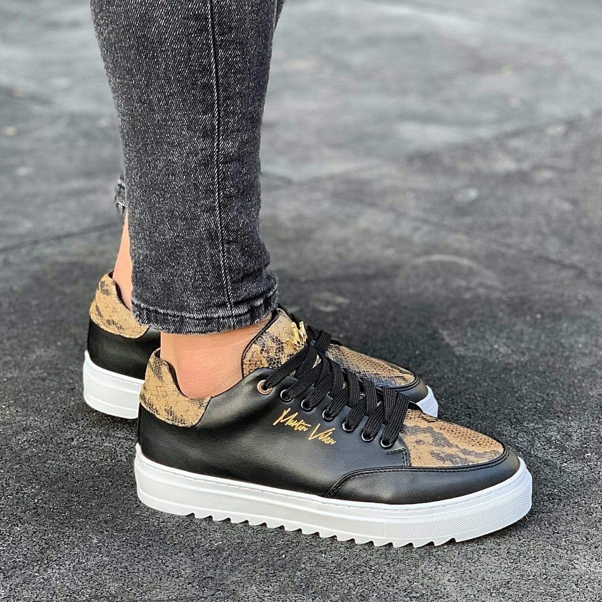 Crowned Snake Designer Sneakers