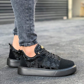 Designer Black - Camo Sneakers