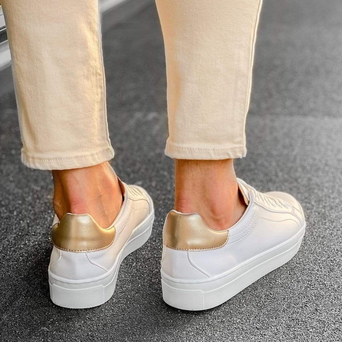 Flat Sole Low Sneakers