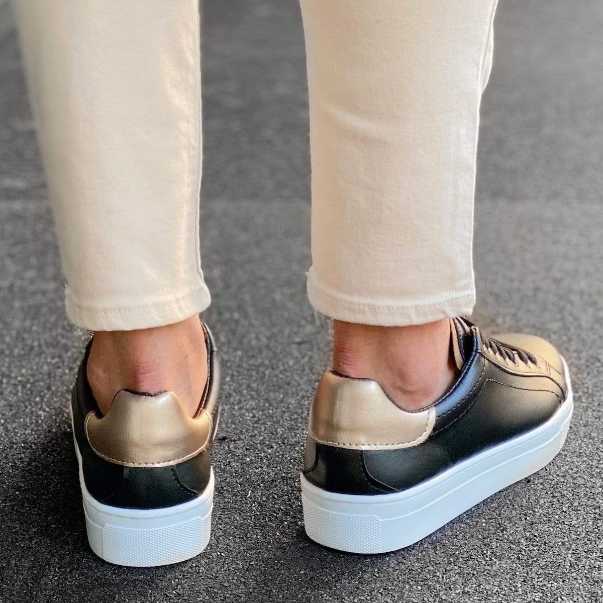 Flat Sole Low Sneakers