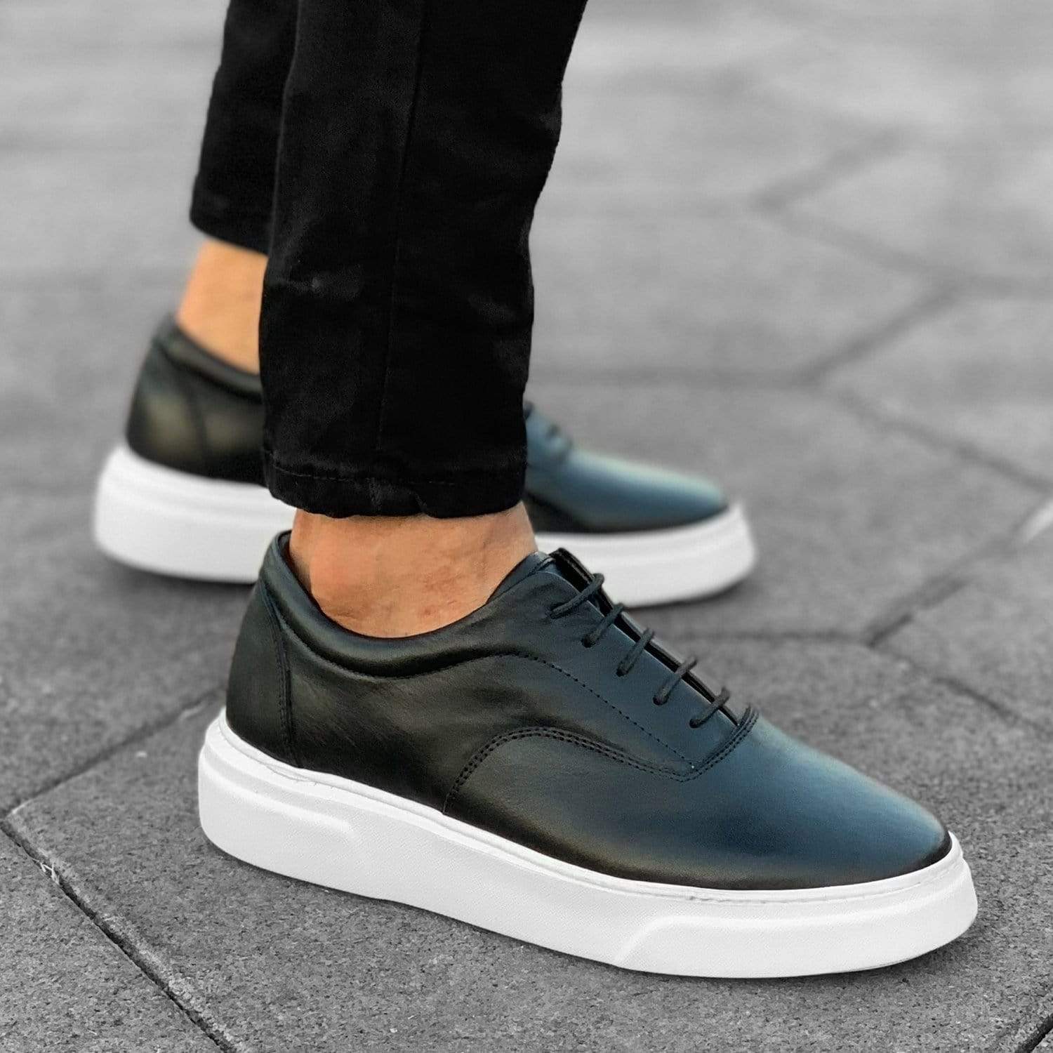 Premium Leather Casual Sneakers