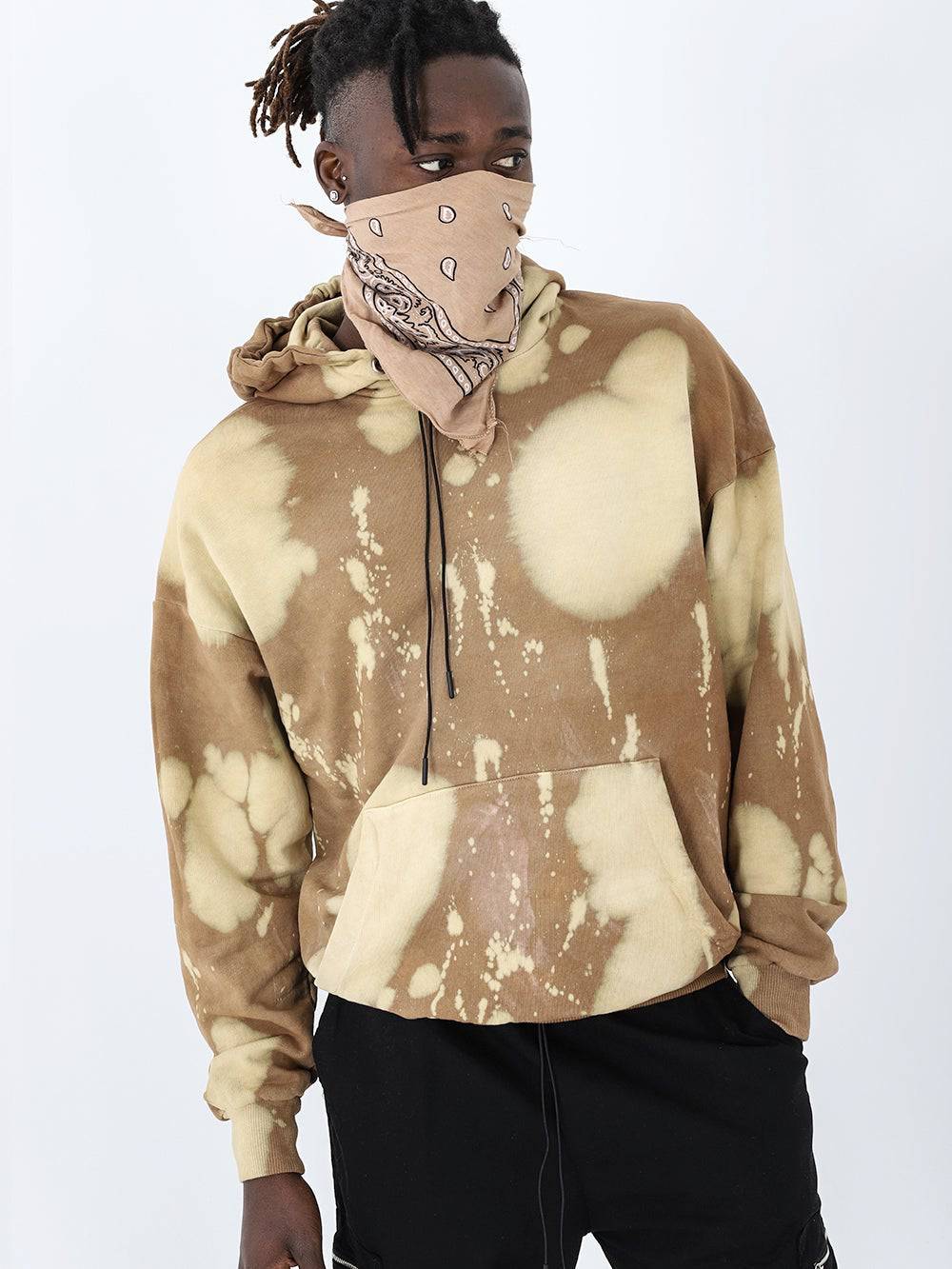 BLEACHED HOODIE // BURLYWOOD