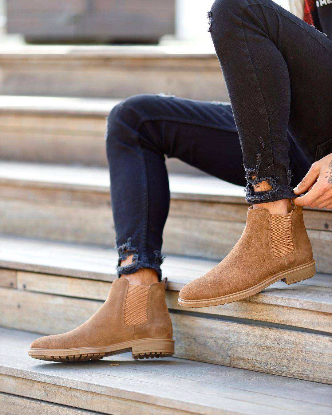 Classic Chelsea Suede Boots